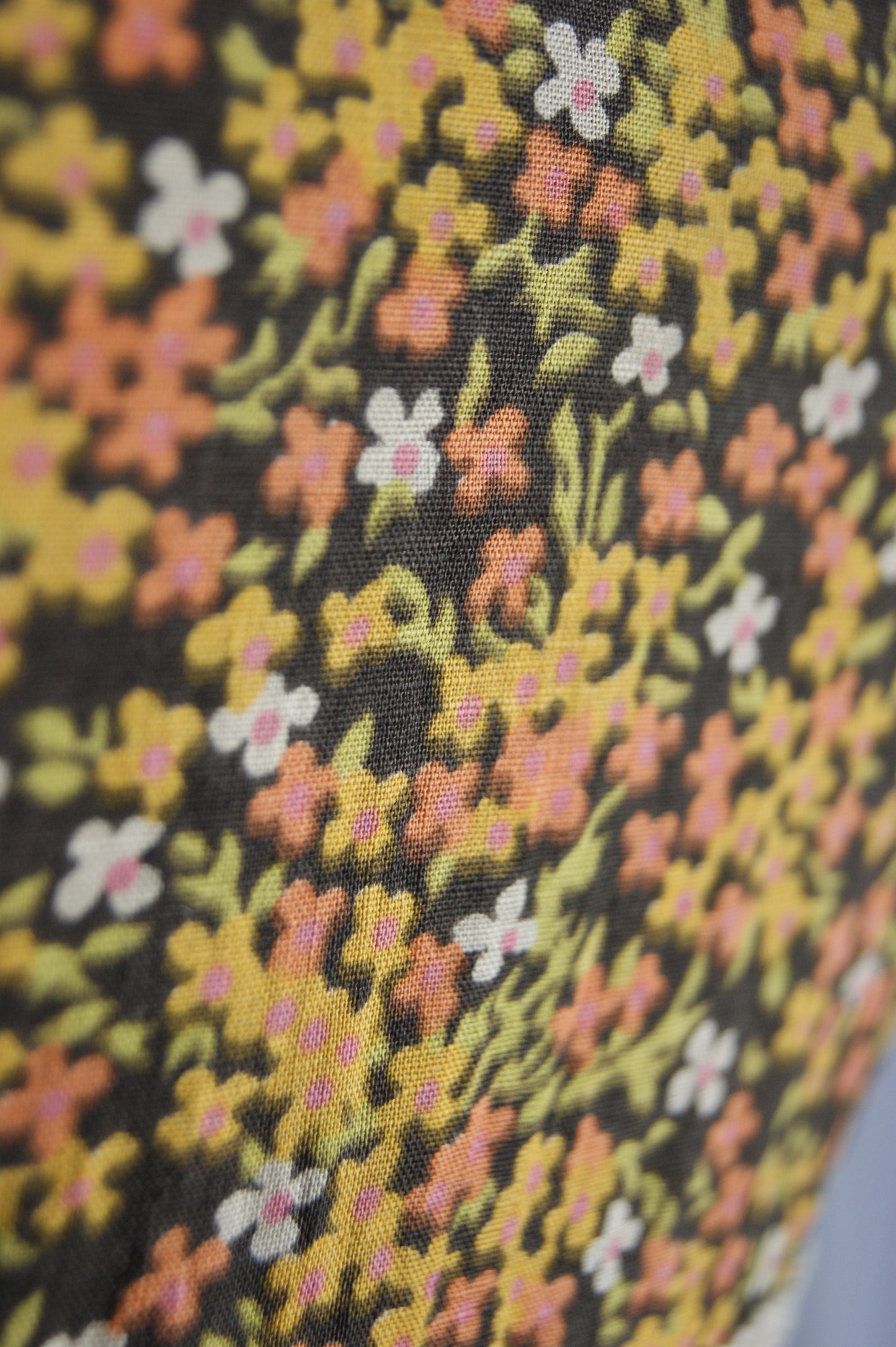 1970s Hand-Sewn Prairie Dress with Hand-Crocheted Details - S/M