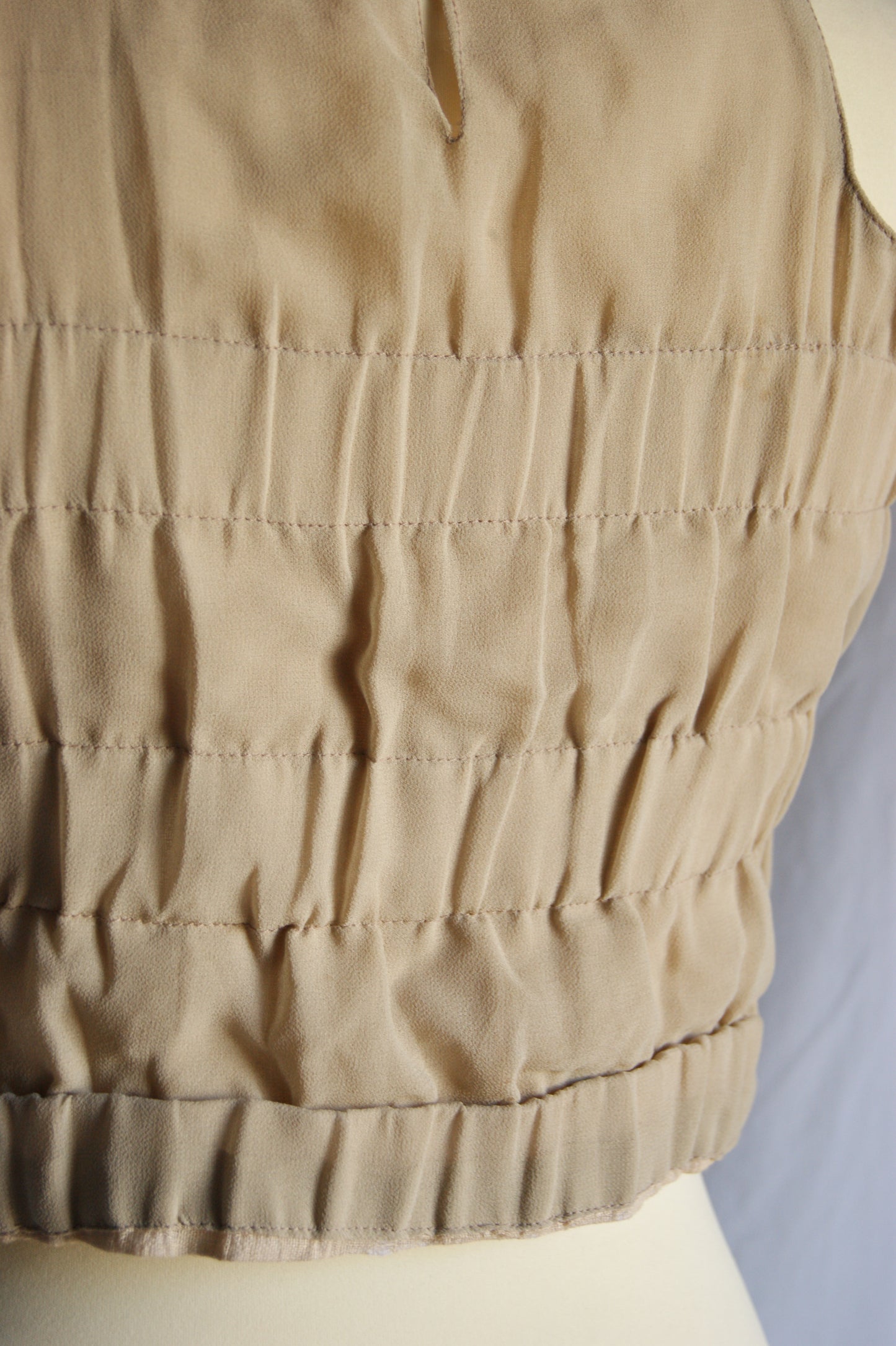 1960s Indian Hand-Embroidered Halter Blouse with Golden Zardozi Work