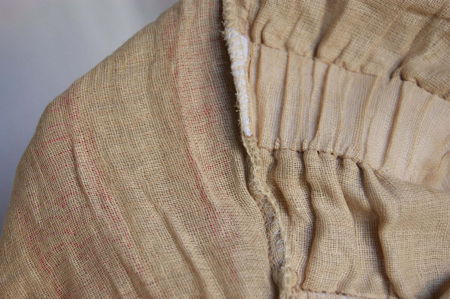 1960s Indian Hand-Embroidered Halter Blouse with Golden Zardozi Work