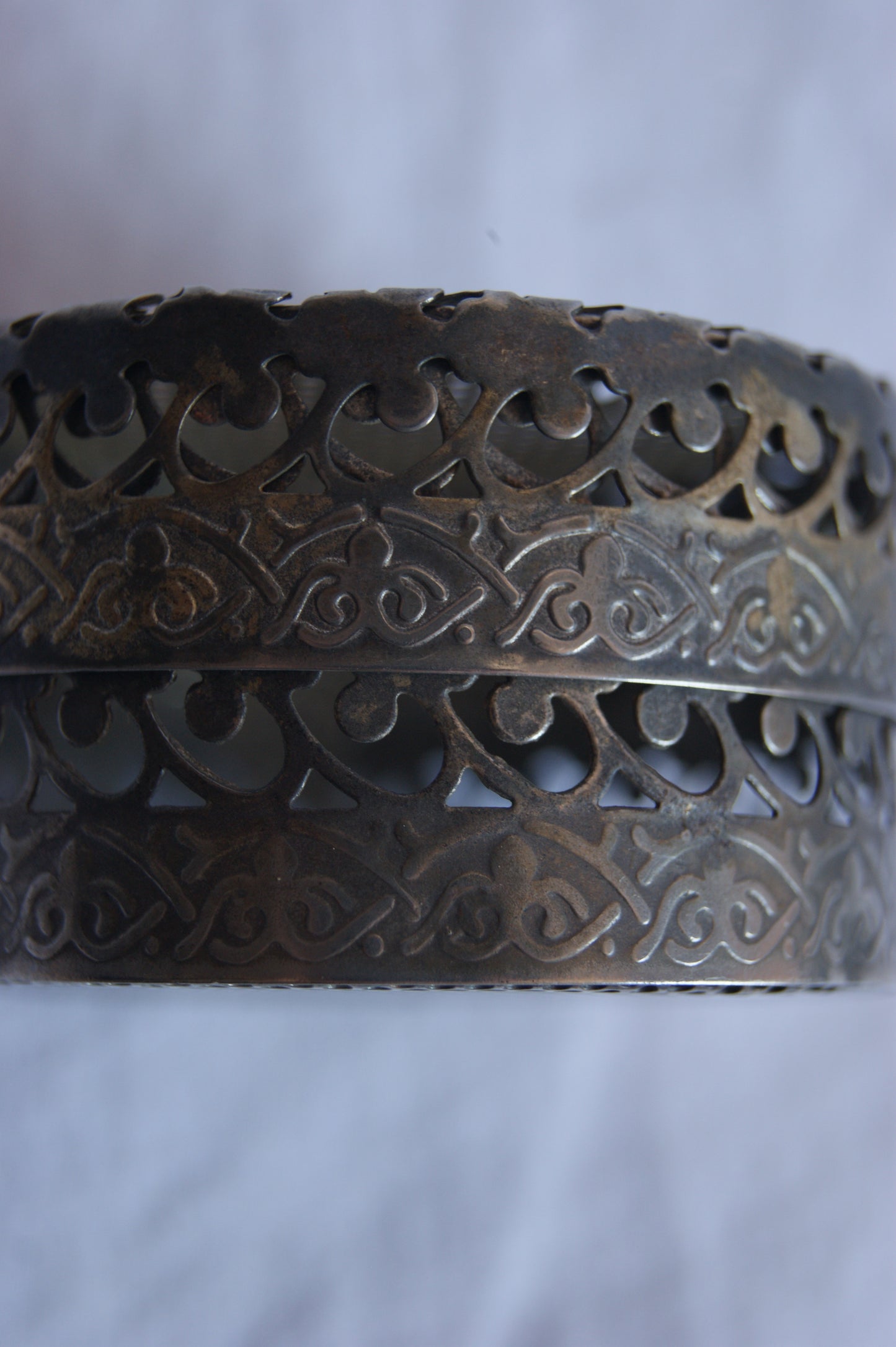 Antique Ornate Metal Trinket Box