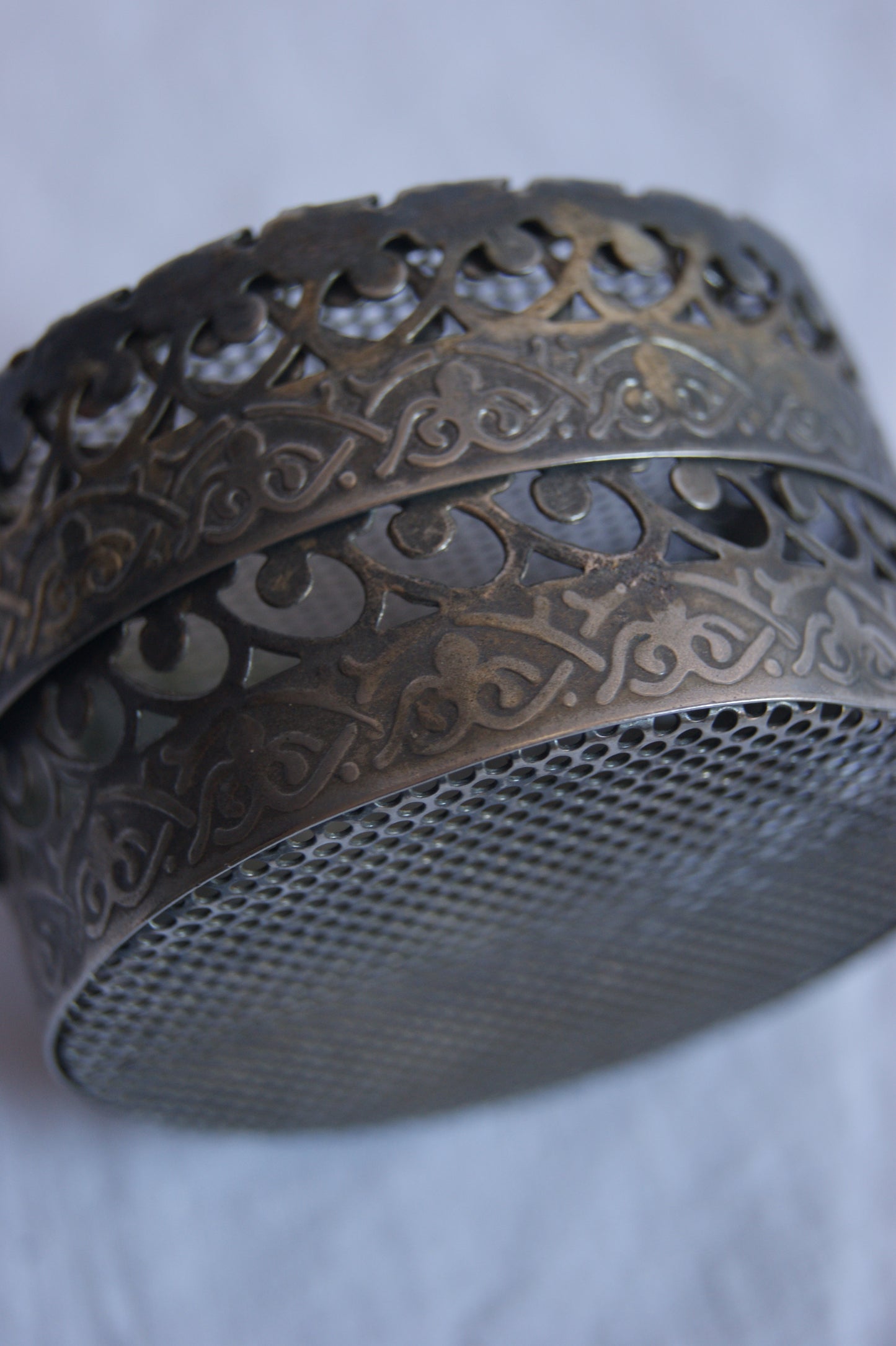 Antique Ornate Metal Trinket Box
