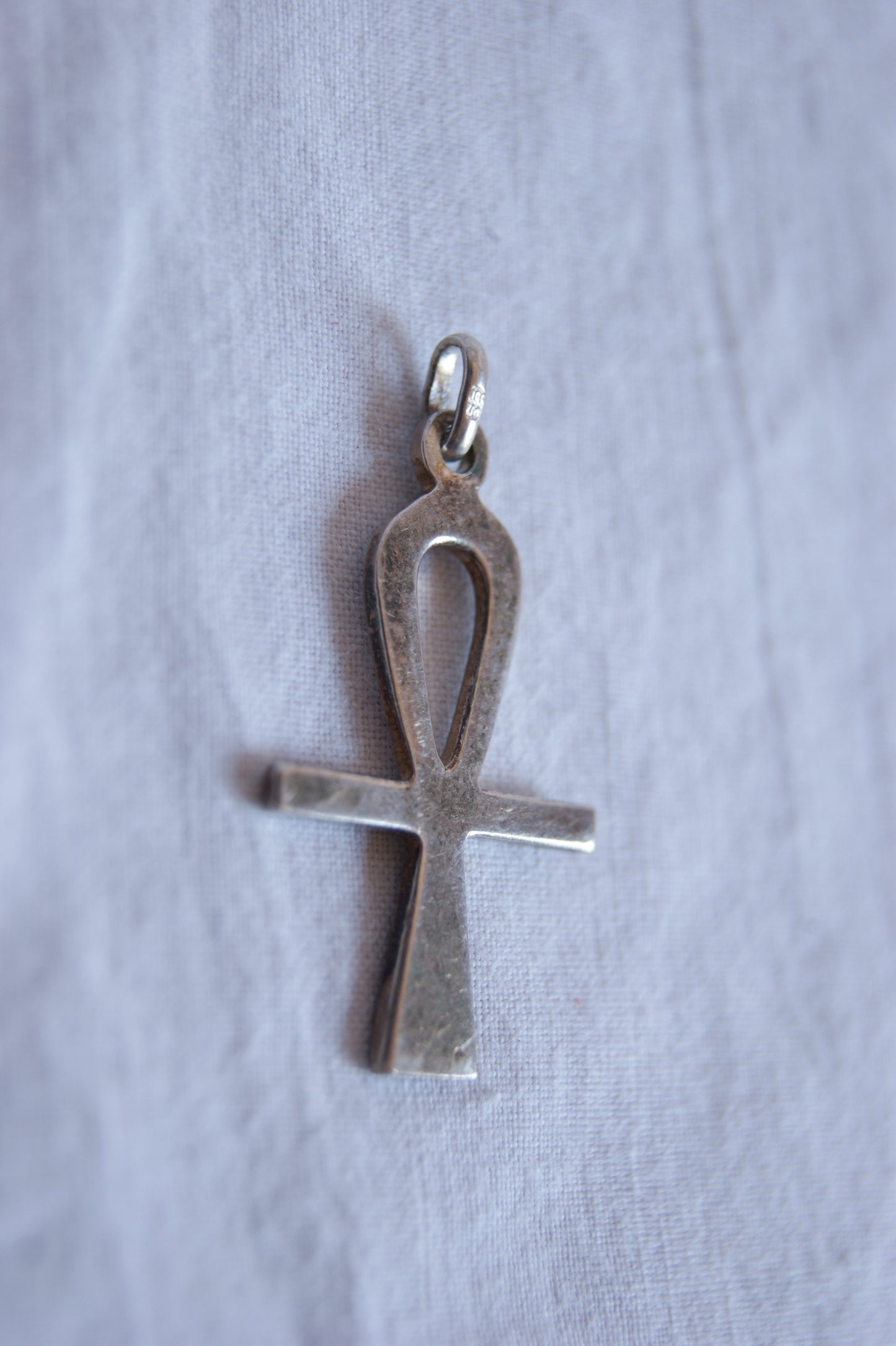 1980s Ankh Silver Pendant