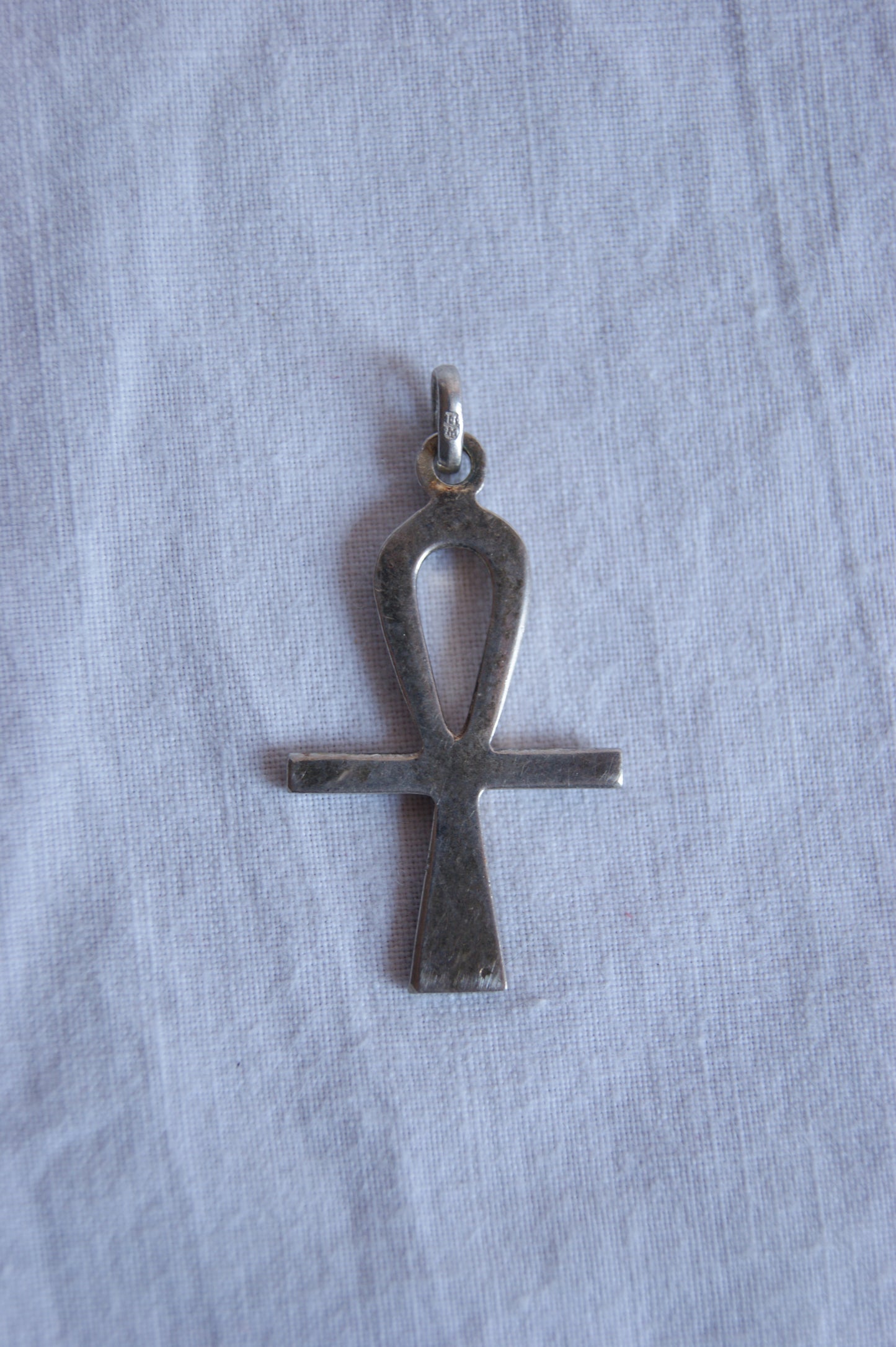 1980s Ankh Silver Pendant