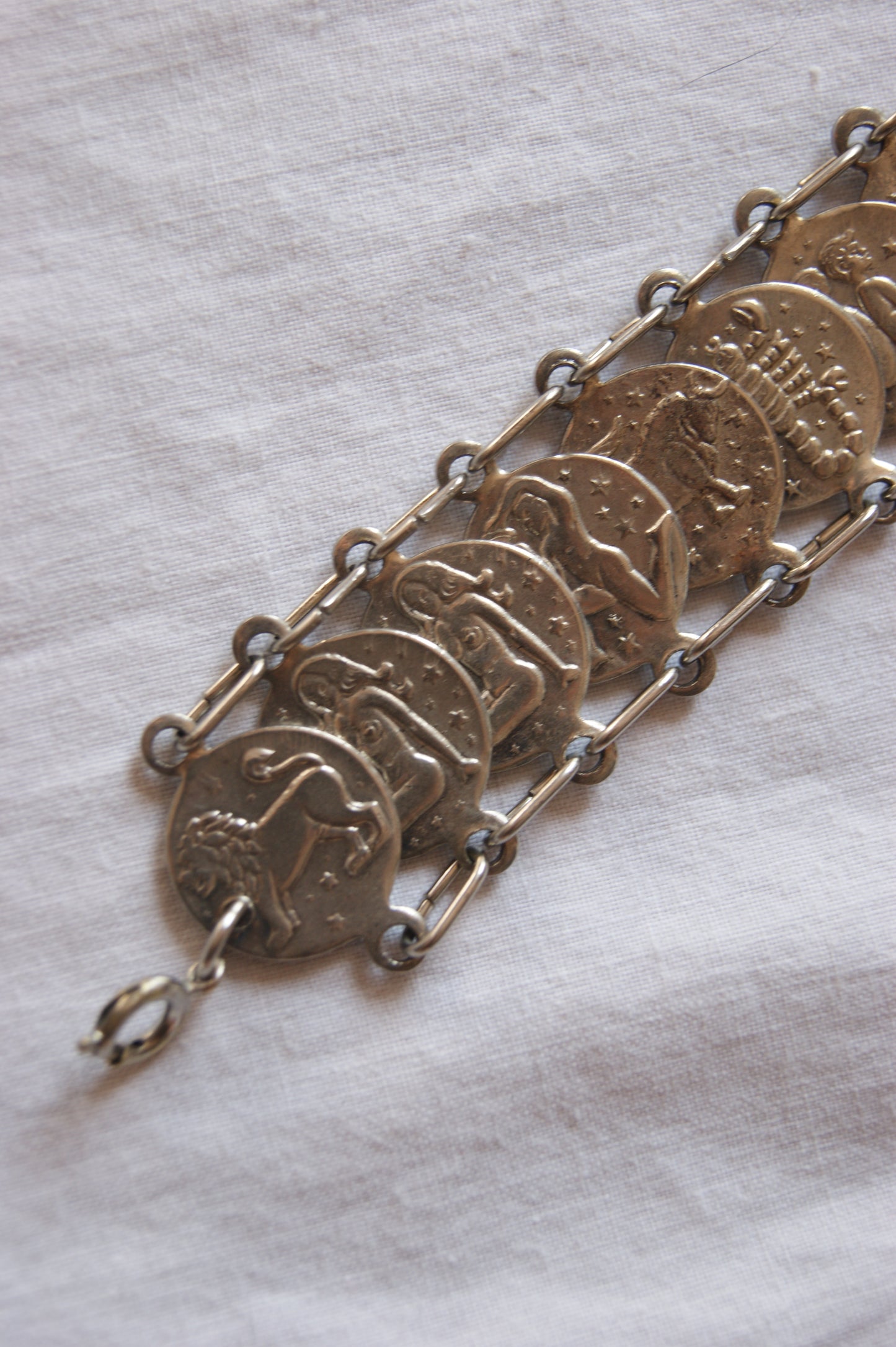 1960s Celestial Zodiac Coin Bracelet