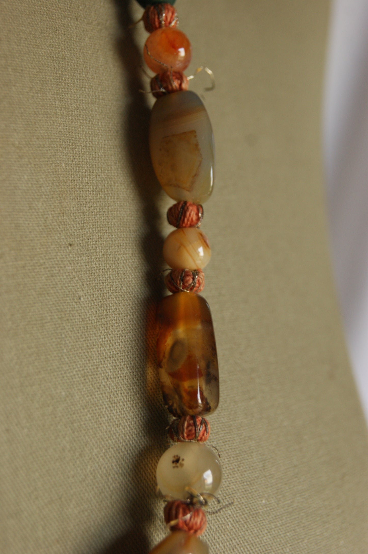 Vintage Handcrafted Ethnic Multi-Stone Statement Necklace