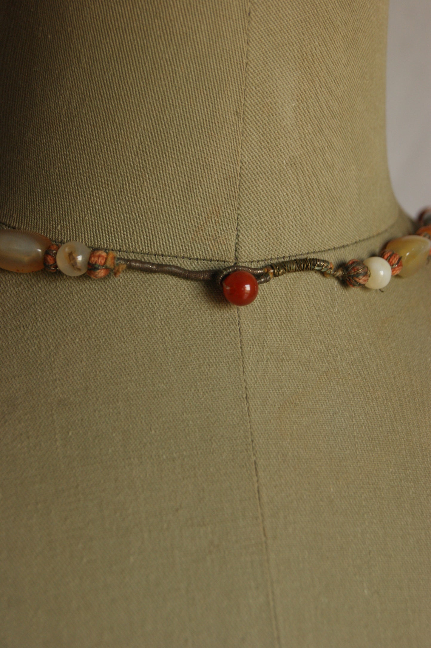 Vintage Handcrafted Ethnic Multi-Stone Statement Necklace