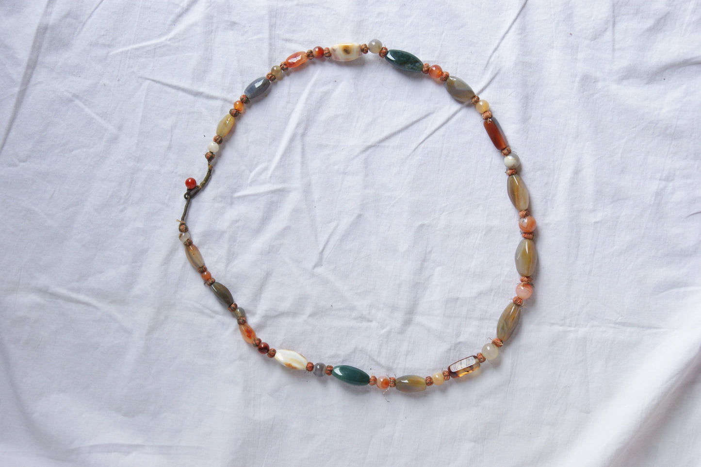 Vintage Handcrafted Ethnic Multi-Stone Statement Necklace