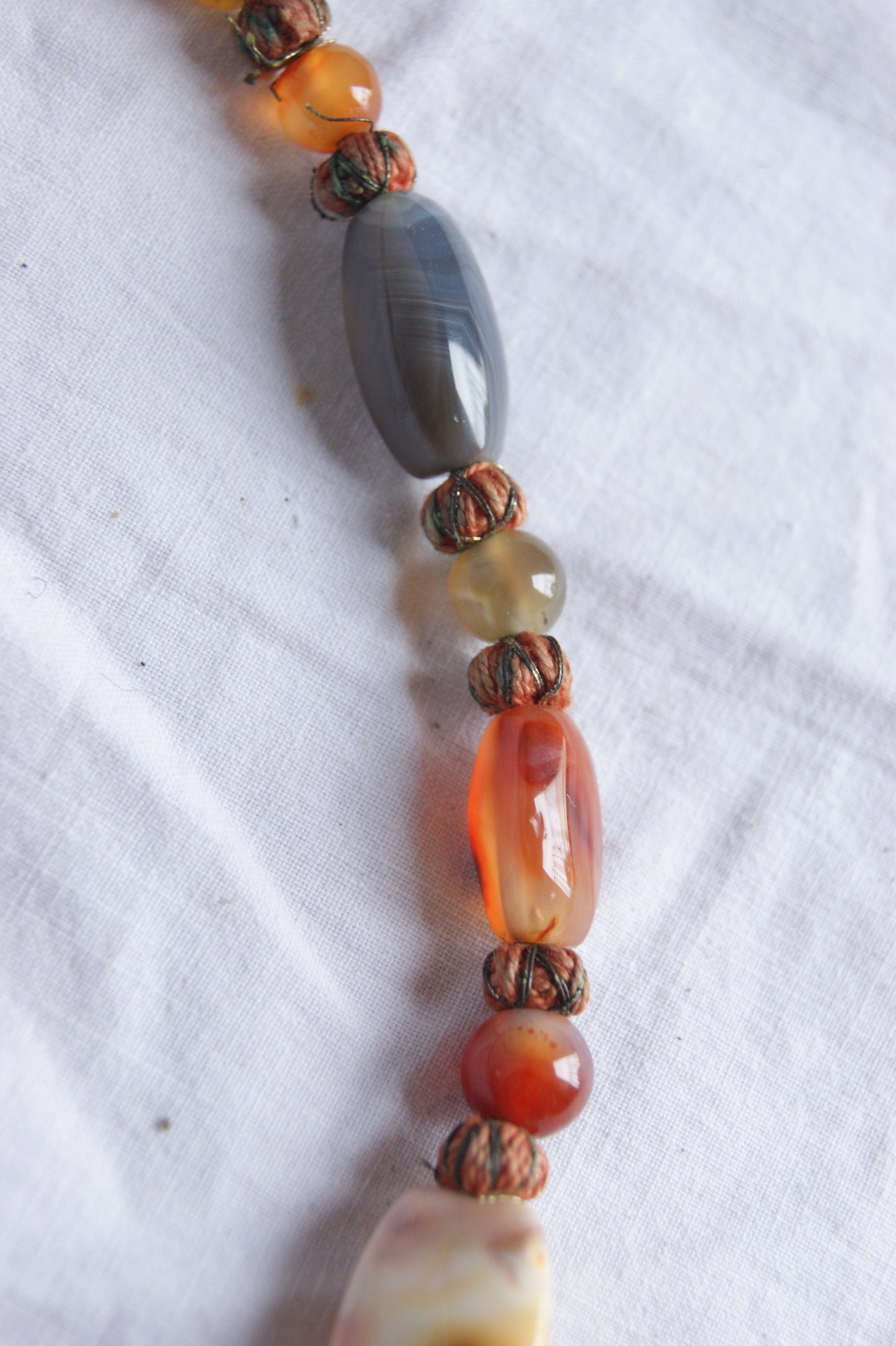 Vintage Handcrafted Ethnic Multi-Stone Statement Necklace