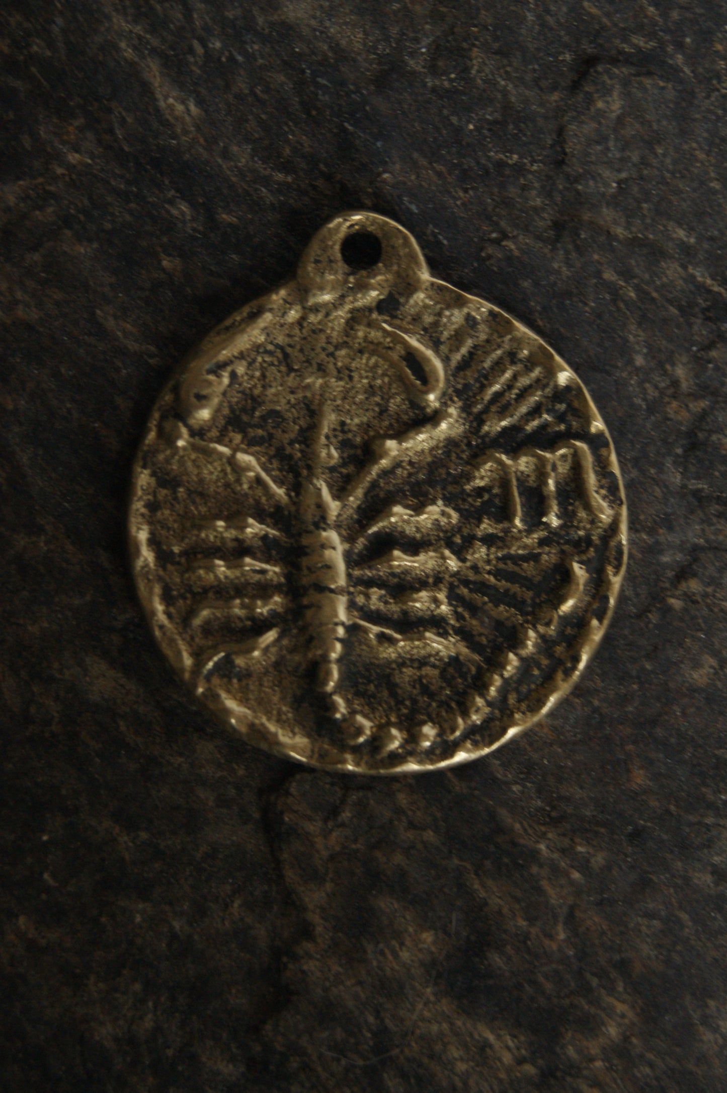 1970s Handcrafted Scorpio Zodiac Pendant