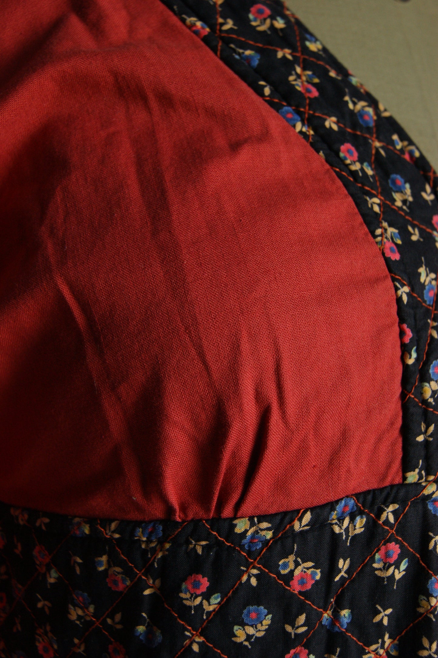 1970s Shubette of London Quilted Maxi Kimono Dress - M