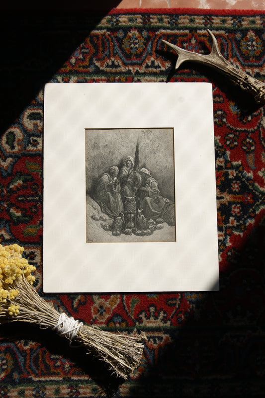 "Tres bruixes" Làmina de G. Doré -
