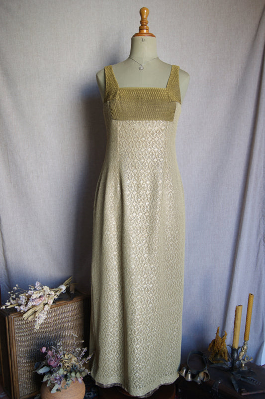 1980s Helena Sorel Hand-Made Evening Dress & Jacket Set - M