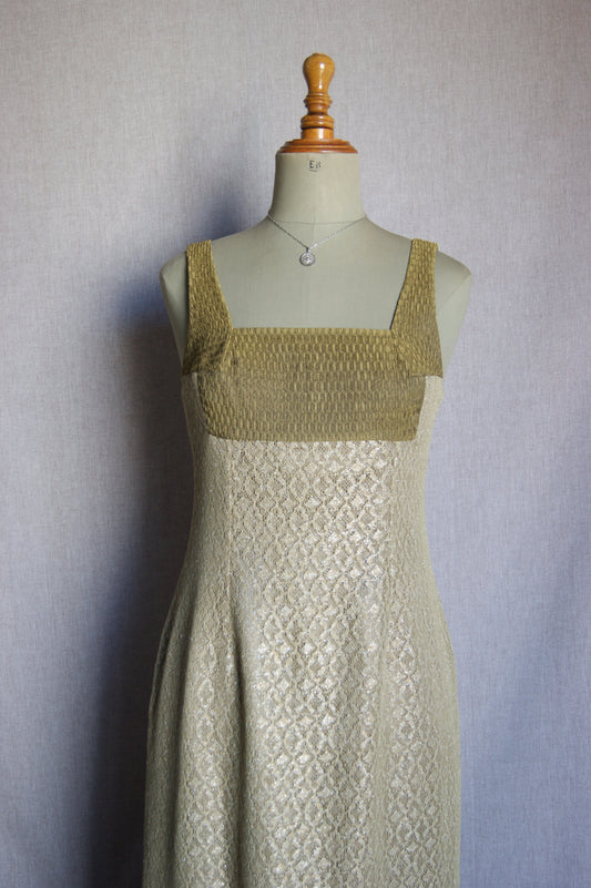 1980s Helena Sorel Hand-Made Evening Dress & Jacket Set - M