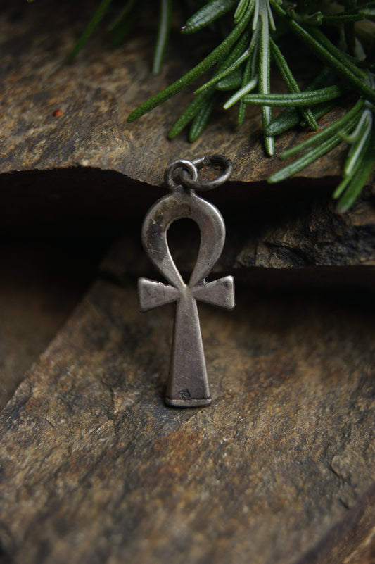 1970s Silver Ankh Pendant