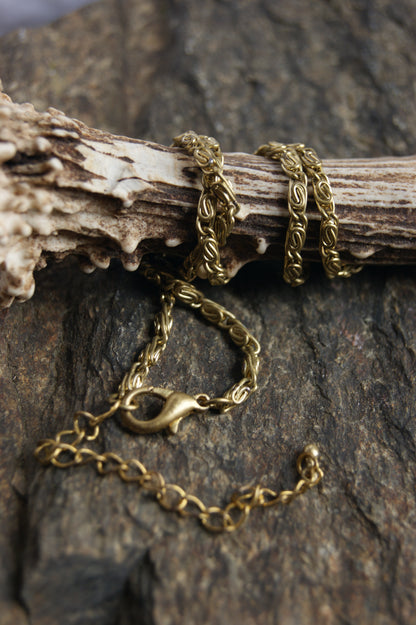 1980s Gold-Tone Heart Pendant Necklace