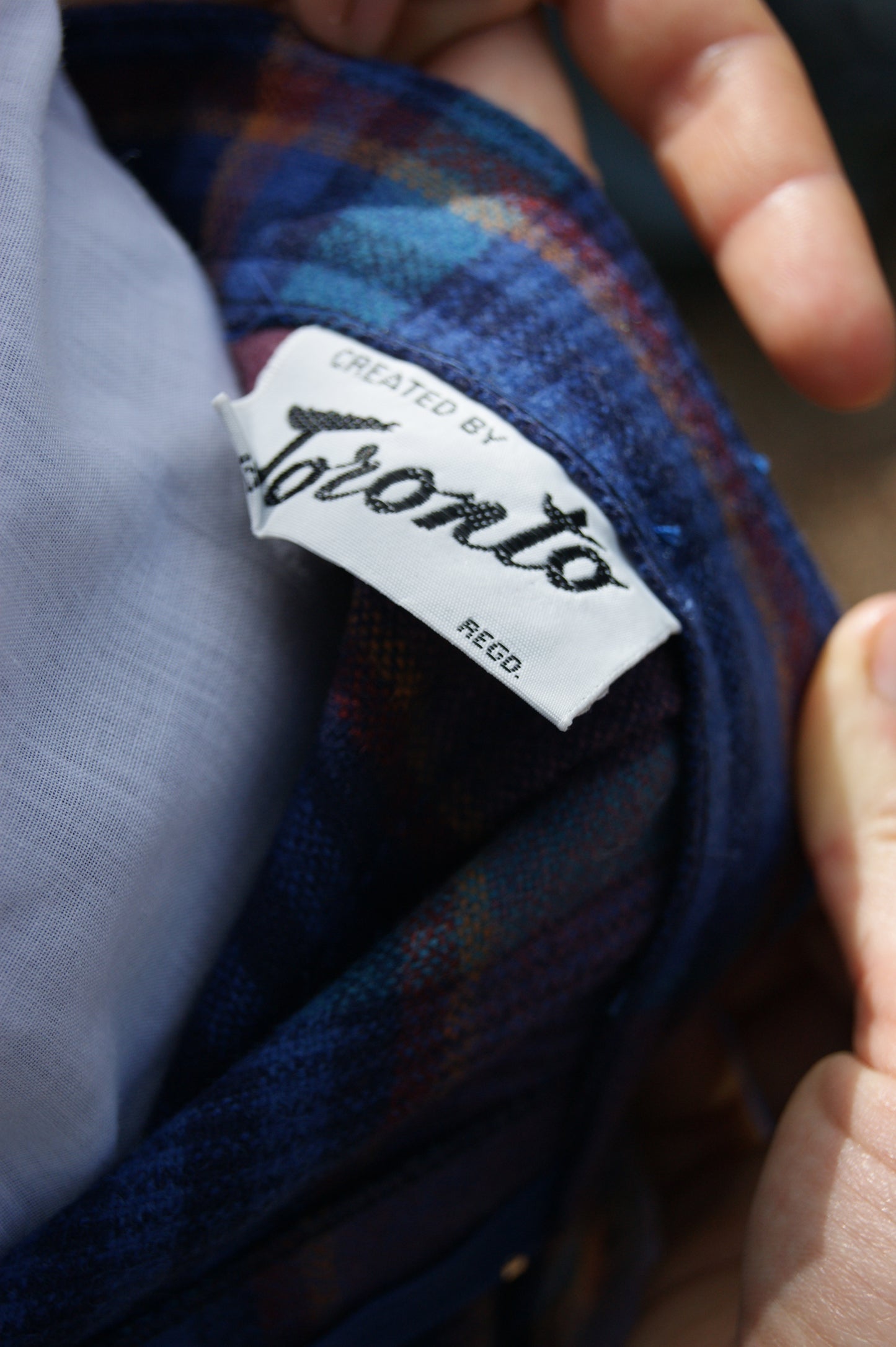 1980s Toronto Wool-Blend Pleated Tartan Skirt - M