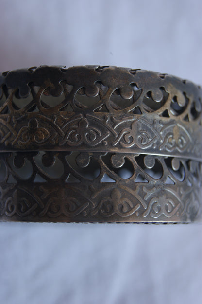 Antique Ornate Metal Trinket Box