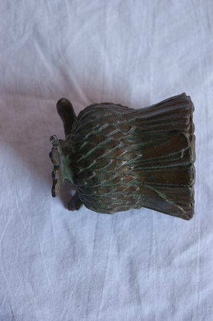 Antique Brass Milk Thistle Vessel