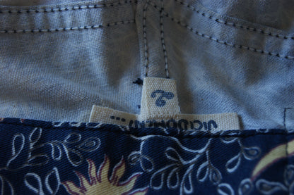 1990s Celestial Sun & Moon Cotton Trousers - M
