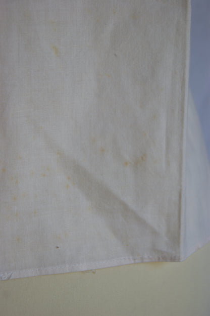 1940s Hand-Made Pale Salmon Cotton Camisole with Lace Trim Bodice - S/M