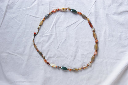 Vintage Handcrafted Ethnic Multi-Stone Statement Necklace