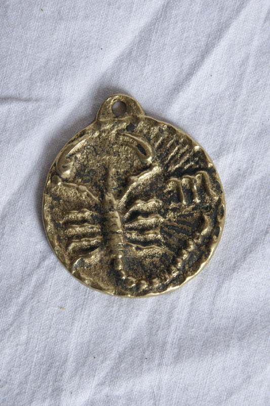 1970s Handcrafted Scorpio Zodiac Pendant