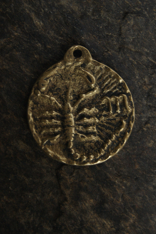 1970s Handcrafted Scorpio Zodiac Pendant